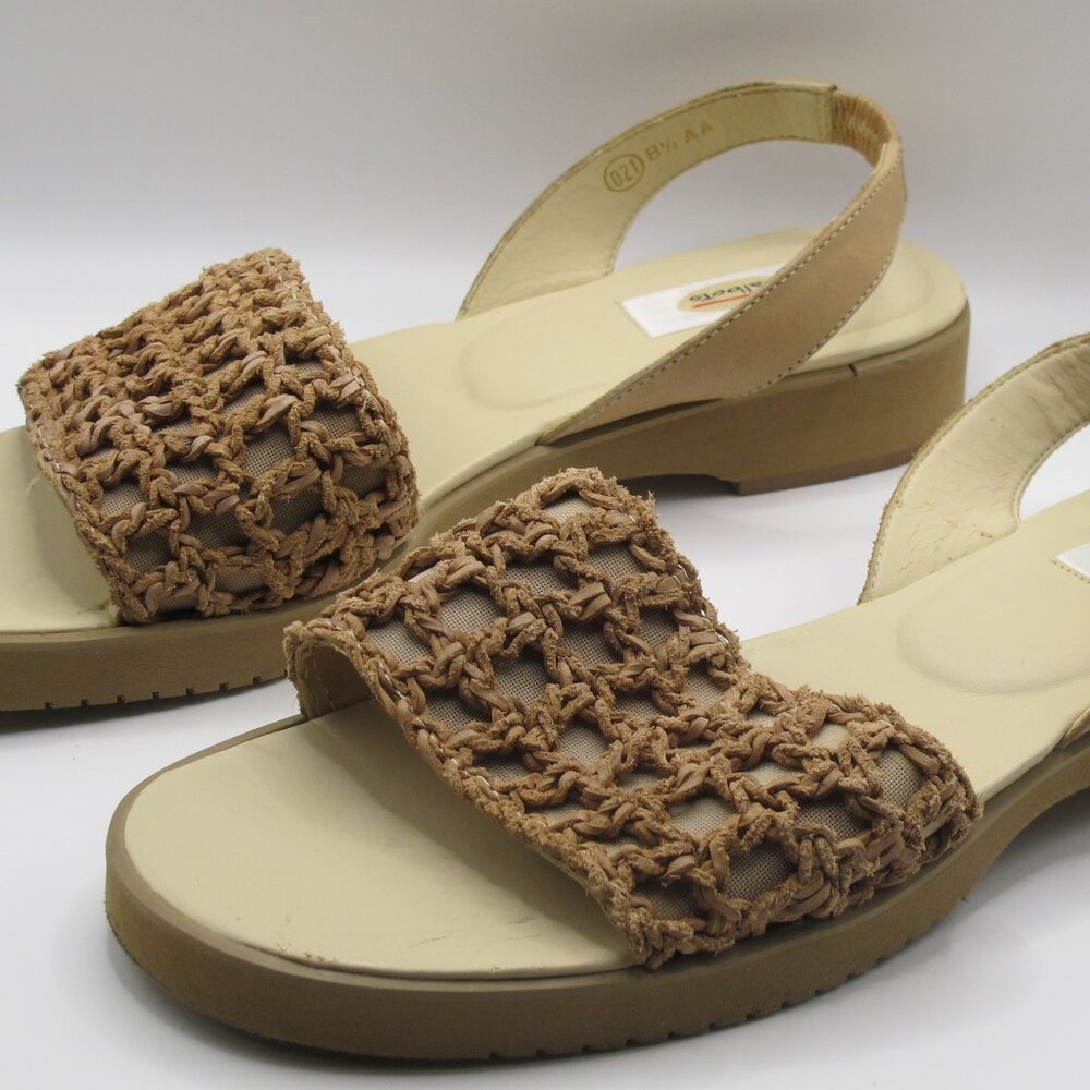 Talbot's 8.5AA brown leather sandal